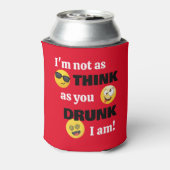 Rafraîchisseur Pour Canette Drôle Emoji ivre (Can Dos)