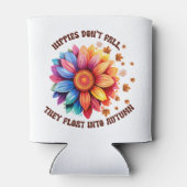 Rafraîchisseur Pour Canette Drôle Hippies Citation tournesol automne (Dos)