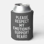 Rafraîchisseur Pour Canette Drôle Homme's Emotional Support Beard Joke Gift (Can devant)