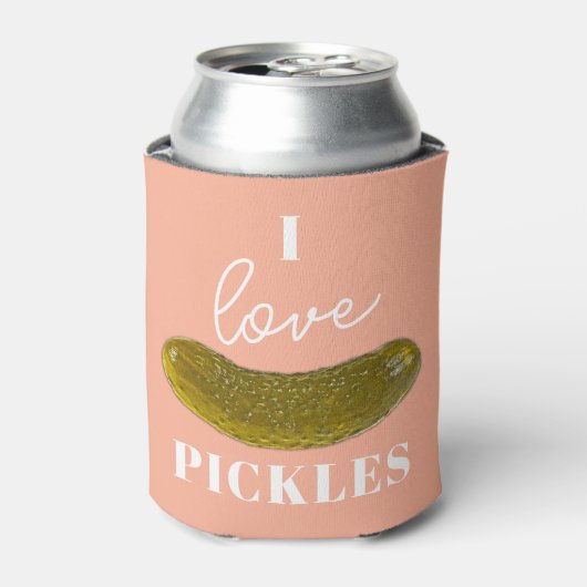 Rafraîchisseur Pour Canette Drôle J'Aime Les Pickles Bières Peuvent refroidir (Can devant)