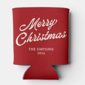 Rafraîchisseur Pour Canette Drôle Joyeux Noël Père Noël Cul En L'air Friendmas (Dos)