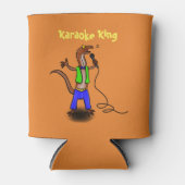 Rafraîchisseur Pour Canette Drôle lézard chantant avec bande dessinée micro (Devant)