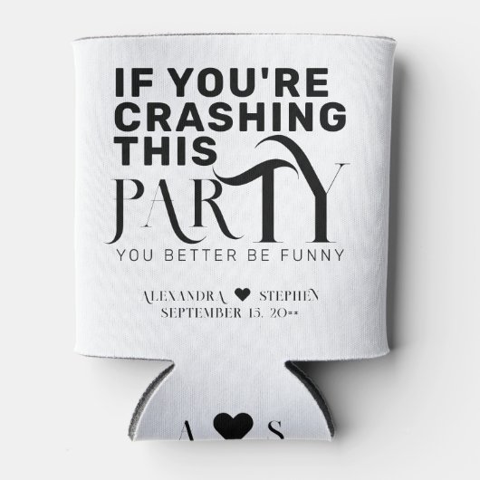 Rafraîchisseur Pour Canette Drôle Mariage Citation Mariage Faveur Boire (Devant)