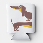 Rafraîchisseur Pour Canette Drôle mignon dachshund pour parent chien long (Dos)