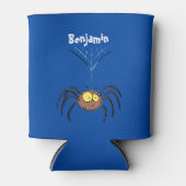 Rafraîchisseur Pour Canette Drôle mignon dessin animé d'araignée moelleuse (Devant)