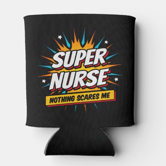 Rafraîchisseur Pour Canette Drôle mignon Sarcastique Superhero Infirmière Appr (Dos)