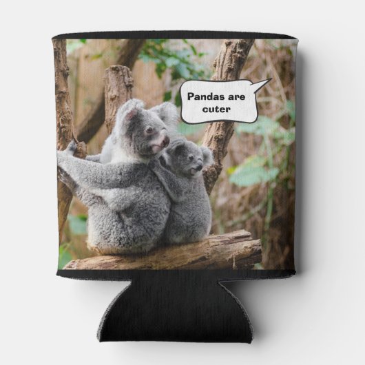 Rafraîchisseur Pour Canette Drôle Pandas ou Koalas - Qui sont plus mignons ? (Dos)