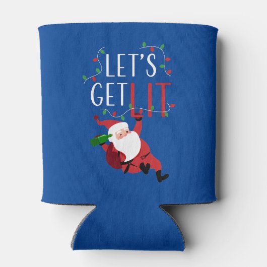 Rafraîchisseur Pour Canette Drôle Père Noël Faisons Lit Noël Slogan (Dos)