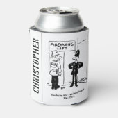 Rafraîchisseur Pour Canette Drôle pompier et dessin de policier (Can Dos)