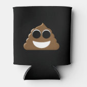 Rafraîchisseur Pour Canette Drôle Poop Emoji (Devant)