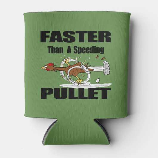 Rafraîchisseur Pour Canette Drôle poulet course dessin peut refroidir (Devant)