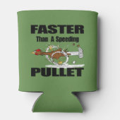 Rafraîchisseur Pour Canette Drôle poulet course dessin peut refroidir (Dos)