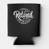 Rafraîchisseur Pour Canette Drôle Retraité 2022 Pas mon problème Plus (Devant)