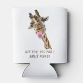 Rafraîchisseur Pour Canette Drôle Tongue Giraffe Out Can Cooler - Texte person (Dos)