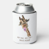Rafraîchisseur Pour Canette Drôle Tongue Giraffe Out Can Cooler - Texte person (Can Dos)