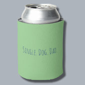 Rafraîchisseur Pour Canette Drôle Vert Simple Chien Simple Papa Beverage Coole