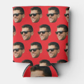 Rafraîchisseur Pour Canette Drôle Visage Personnalisé Peut refroidir (Devant)