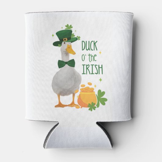 Rafraîchisseur Pour Canette Duck o' the Irish St. Patricks Day (Devant)
