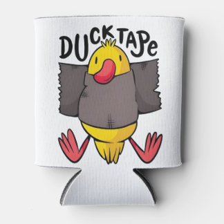 Rafraîchisseur Pour Canette Ducktape Funny Kawaii Duck Wrapped in Tape 