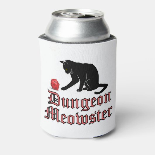 Rafraîchisseur Pour Canette Dungeon Meowster Funny RPG Cat with Dice (Can Dos)