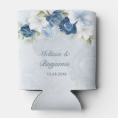 Rafraîchisseur Pour Canette Dusty Blue Floral Mariage botanique (Dos)