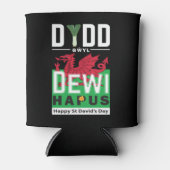 Rafraîchisseur Pour Canette Dydd Giles Dewi Hapus Joyeux St Davids Jour 7 (Devant)
