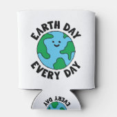 Rafraîchisseur Pour Canette EarthDay Quotidien Écofriendly Icône Happy Earth C (Dos)