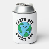 Rafraîchisseur Pour Canette EarthDay Quotidien Écofriendly Icône Happy Earth C (Can Dos)