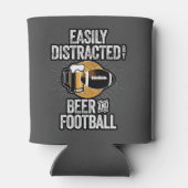Rafraîchisseur Pour Canette Easily Distracted by Beer and football (Dos)