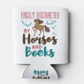 Rafraîchisseur Pour Canette Easily Distracted by Horses and Books (Dos)