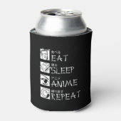 Rafraîchisseur Pour Canette Eat Sleep Anime Repeat Venin Idea Cosplayer (Can devant)