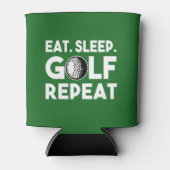 Rafraîchisseur Pour Canette Eat Sleep Golf Repeat Funny beer (Devant)