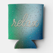 Rafraîchisseur Pour Canette Eau Droplet avec corde Refroidisser le texte Can (Devant)