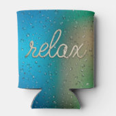 Rafraîchisseur Pour Canette Eau Droplet avec corde Refroidisser le texte Can (Dos)