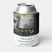 Rafraîchisseur Pour Canette eau océan plage photo ajouter nom texte place été (Can Dos)