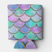 Rafraîchisseur Pour Canette Échelles de sirène : motif d'onde aquarelle. (Dos)