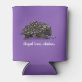 Rafraîchisseur Pour Canette Echidna mignonne avec dessin animé d'abeille (Devant)