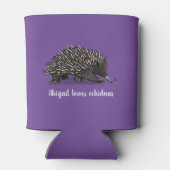 Rafraîchisseur Pour Canette Echidna mignonne avec dessin animé d'abeille (Dos)