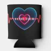 Rafraîchisseur Pour Canette Echo Tech | Battement de cœur | EKG (Dos)