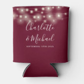 Rafraîchisseur Pour Canette Éclairage de chaîne Signature Script Bourgogne Mar (Devant)