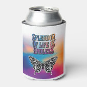 Rafraîchisseur Pour Canette Éclat de vie avec papillon (Can devant)