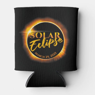 Rafraîchisseur Pour Canette Éclipse solaire 29 mars 2025 Commémoratif