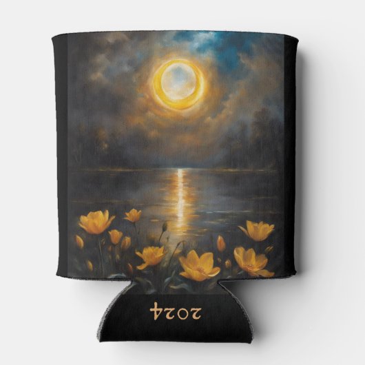 Rafraîchisseur Pour Canette Éclipse Solaire À La Boisson Des Fleurs Du Lac (Dos)