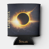 Rafraîchisseur Pour Canette Éclipse solaire Ajouter un nom Boisson (Devant)