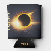 Rafraîchisseur Pour Canette Éclipse solaire Ajouter un nom Boisson (Dos)