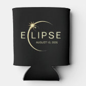 Rafraîchisseur Pour Canette Éclipse solaire, événement d'astronomie 2026 (Dos)