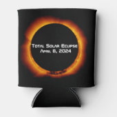 Rafraîchisseur Pour Canette Éclipse solaire totale 2024 (Devant)