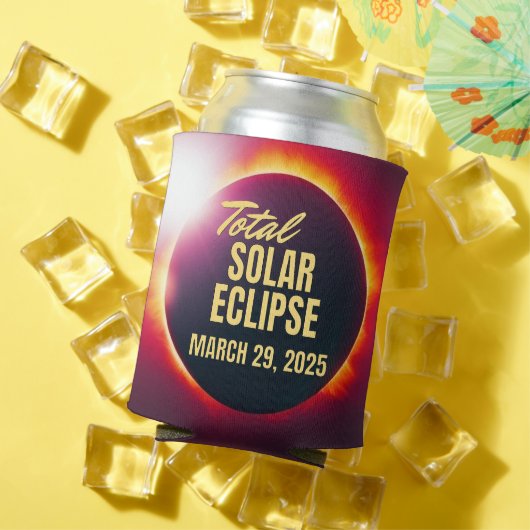 Rafraîchisseur Pour Canette Éclipse solaire totale 2025 (Été in situ)