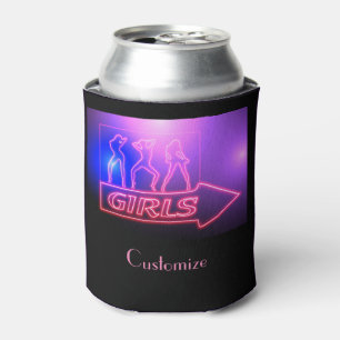 Rafraîchisseur Pour Canette Écrivez les filles roses de Neon Thunder_Cove