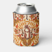 Rafraîchisseur Pour Canette Écureuil d'automne sur blanc (Can Dos)